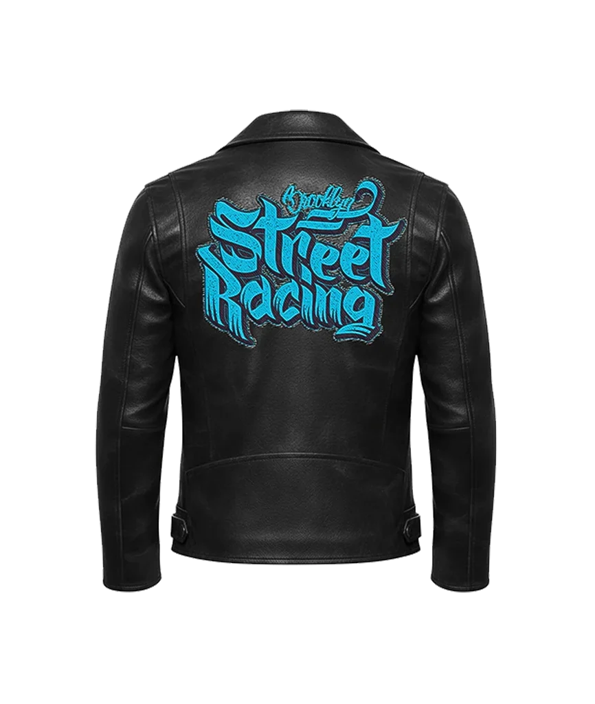 “Brooklyn Street Racing” Leather Moto Jacket