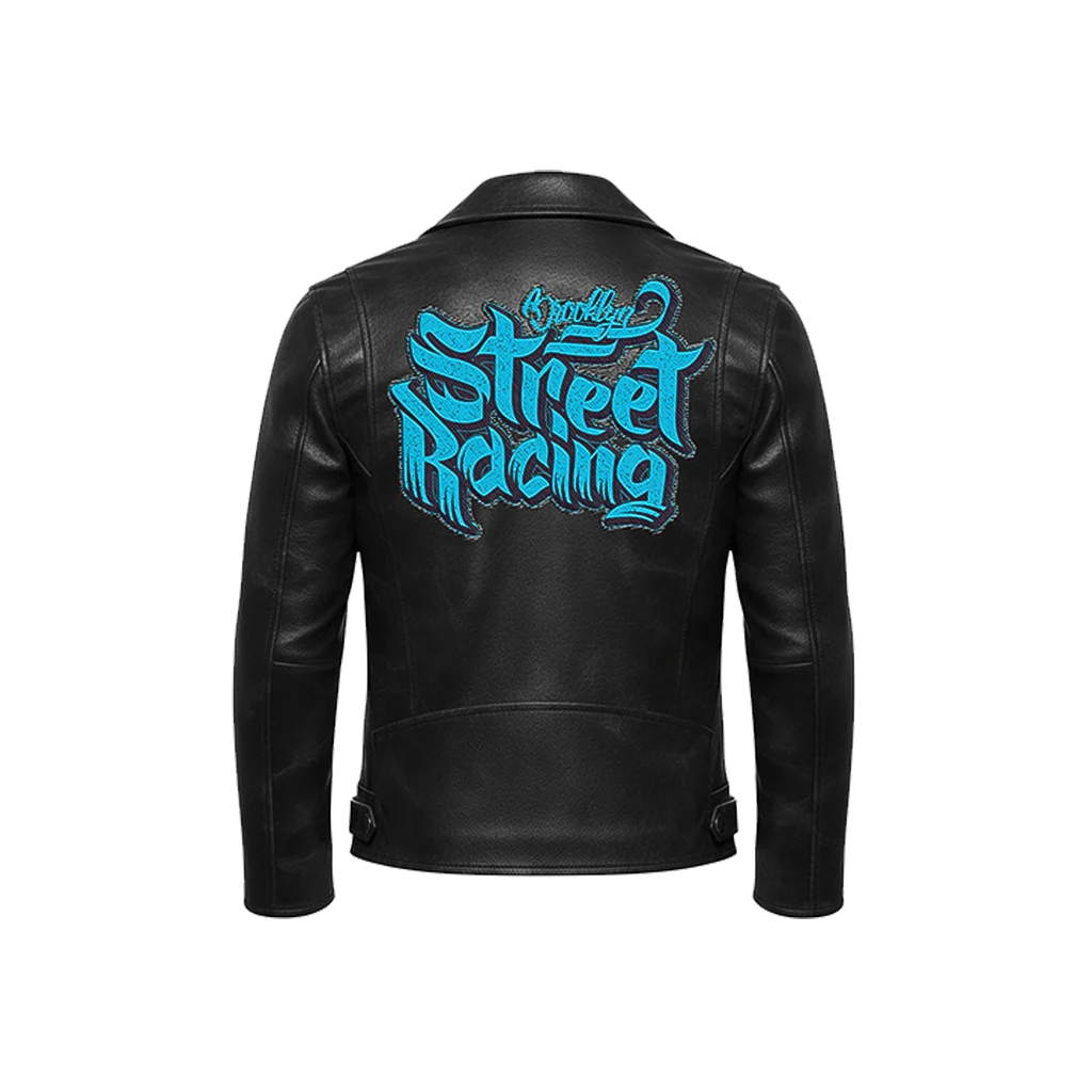“Brooklyn Street Racing” Leather Moto Jacket