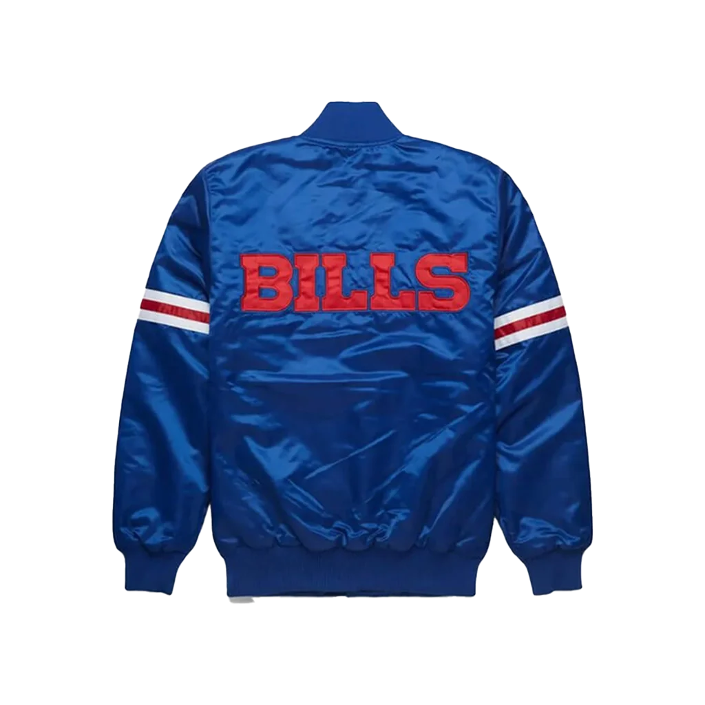 Buffalo Bills Starter Pick & Roll Royal Satin Jacket
