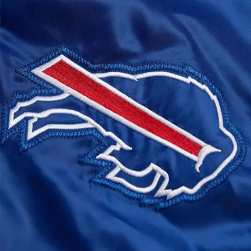Buffalo Bills Starter Pick & Roll Royal Satin Jacket