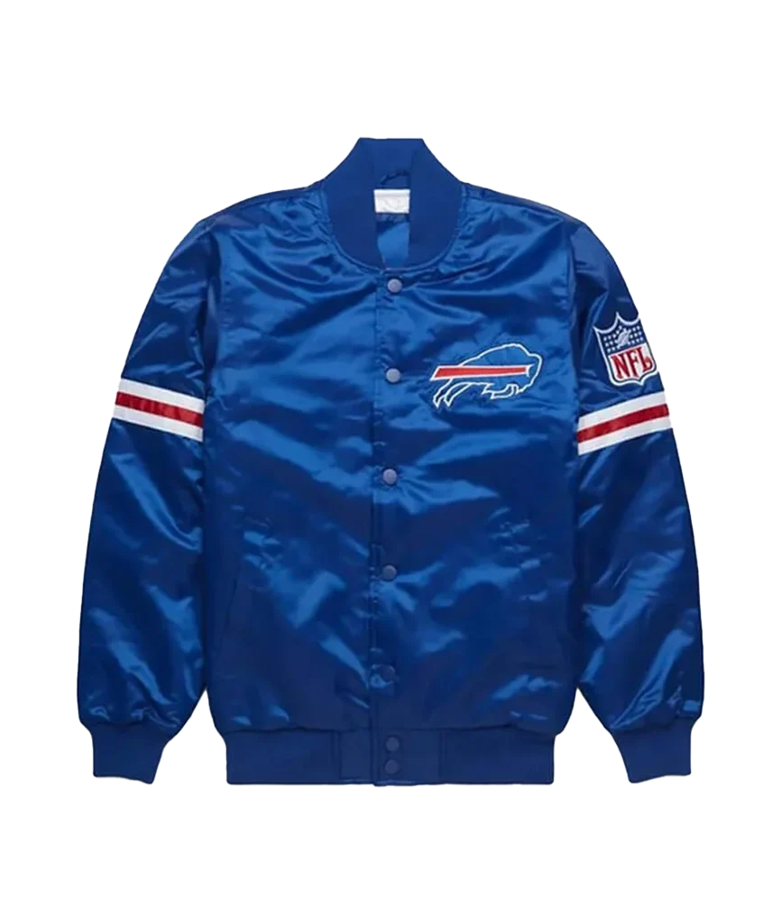 Buffalo Bills Starter Pick & Roll Royal Satin Jacket