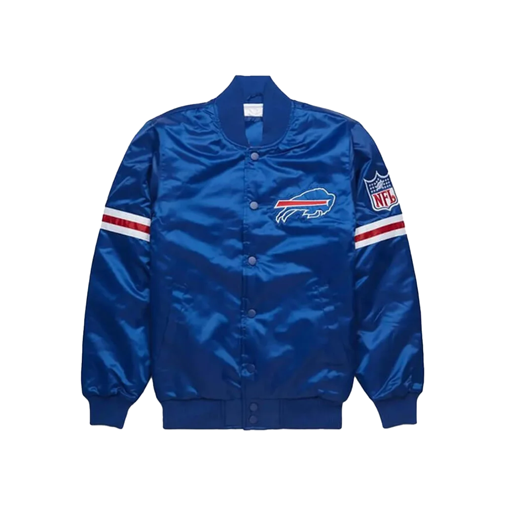 Buffalo Bills Starter Pick & Roll Royal Satin Jacket