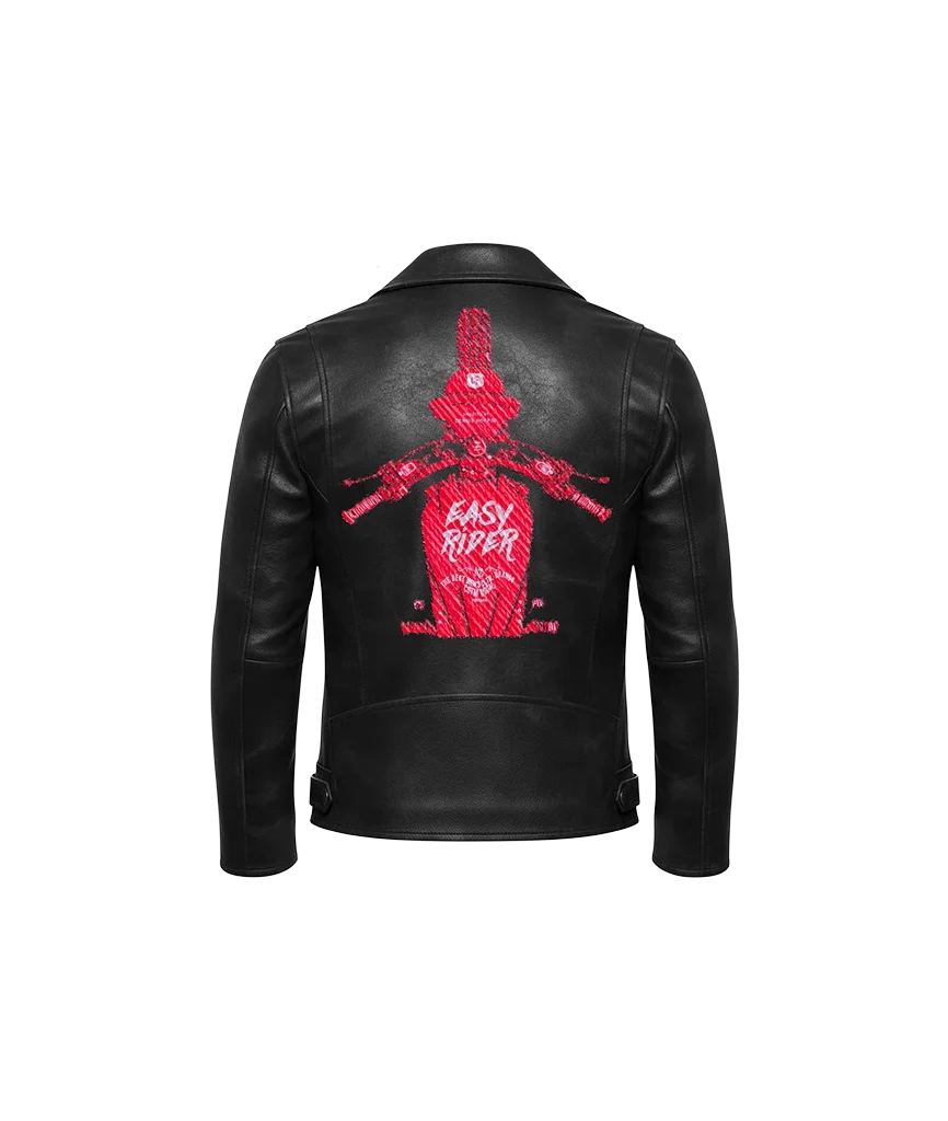 Easy Rider Red Chopper Leather Jacket