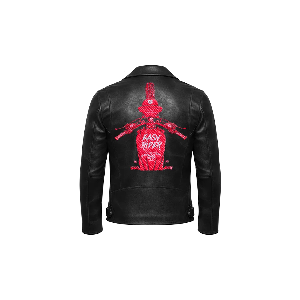 Easy Rider Red Chopper Leather Jacket