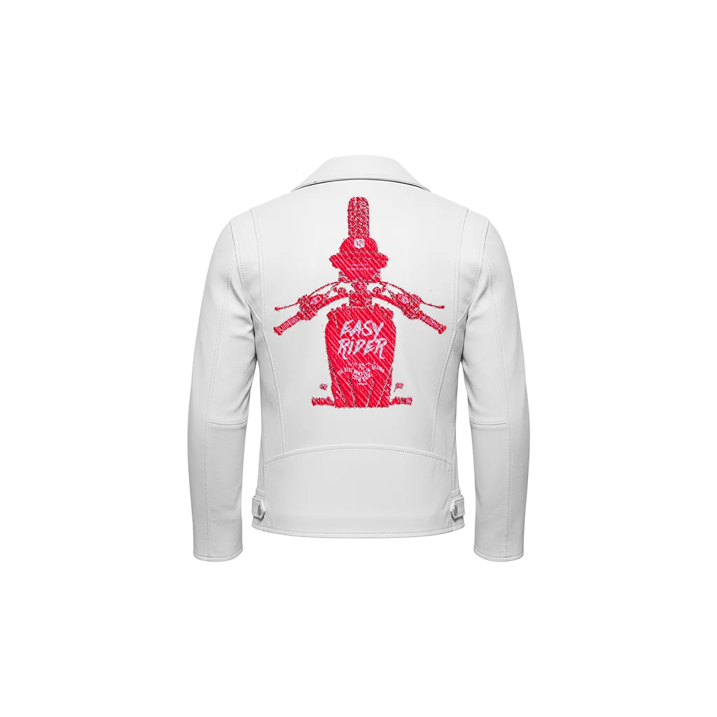 Easy Rider Red Chopper Leather Jacket
