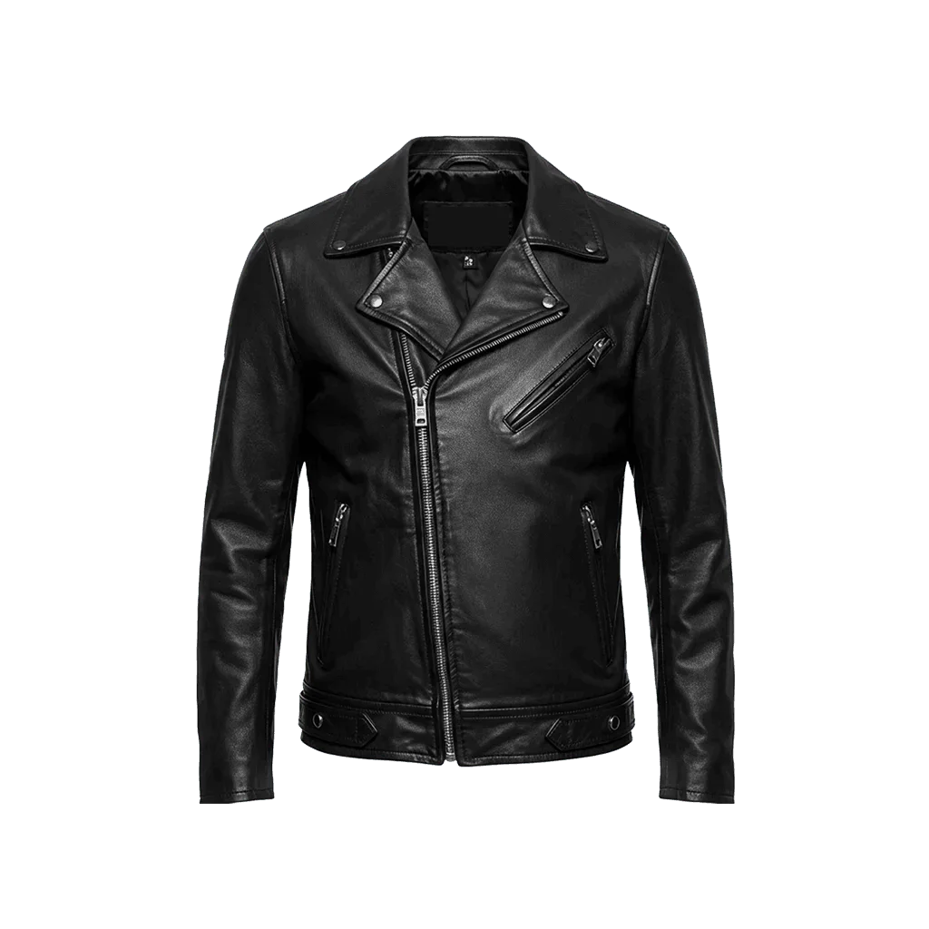 Geometric Astronaut Leather Moto Jacket