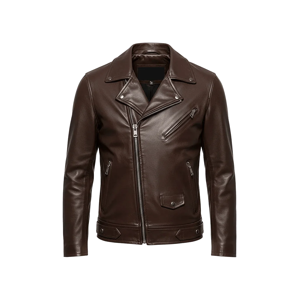 Geometric Astronaut Leather Moto Jacket