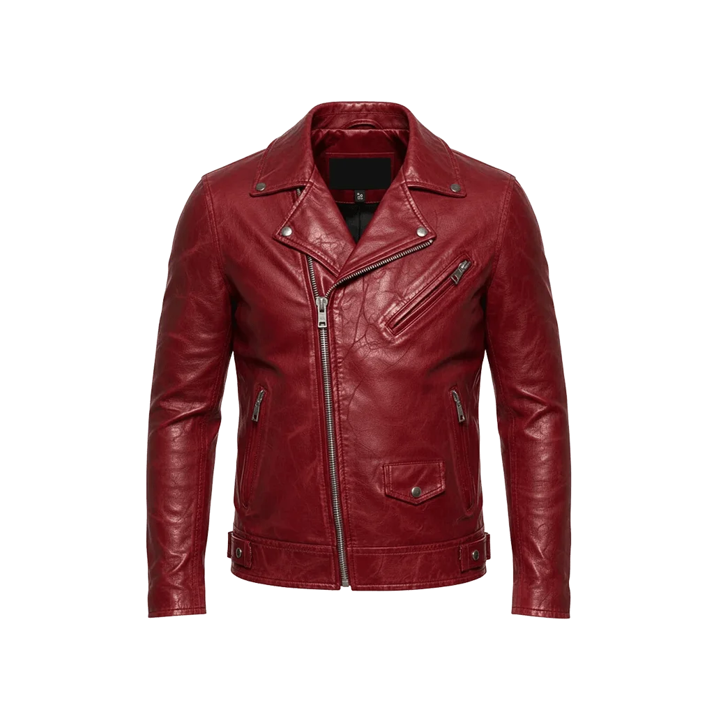 “Merry Christmas Everyone” Santa Hat Leather Jacket