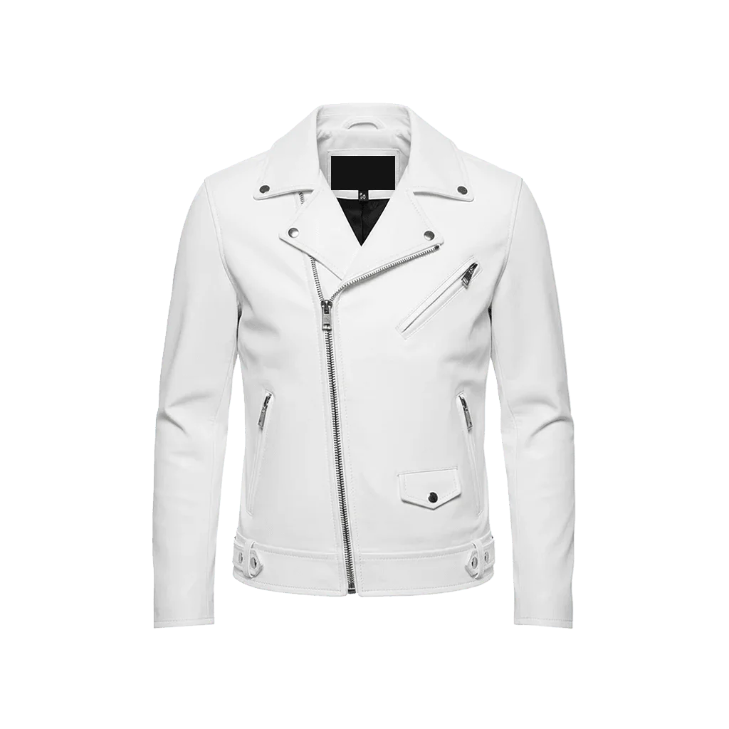 Geometric Astronaut Leather Moto Jacket