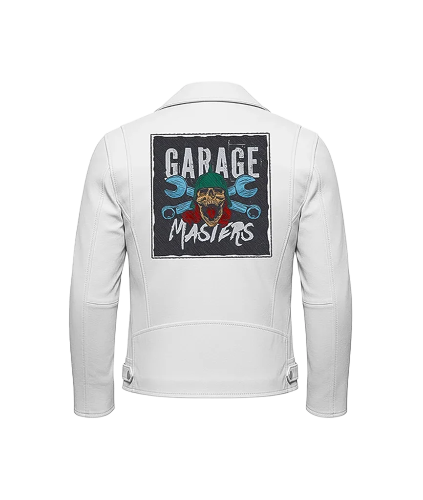 Garage Masters Mechanic Skull Leather Jacket