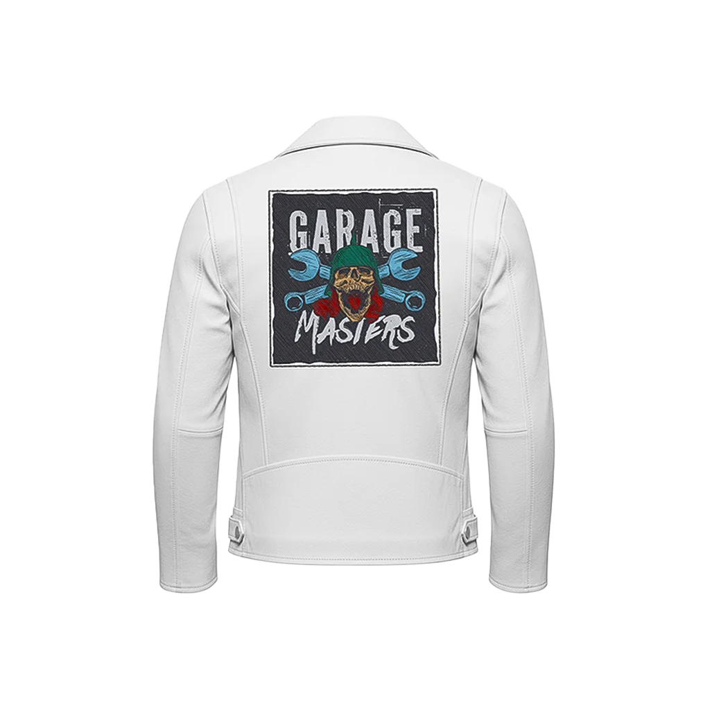 Garage Masters Mechanic Skull Leather Jacket