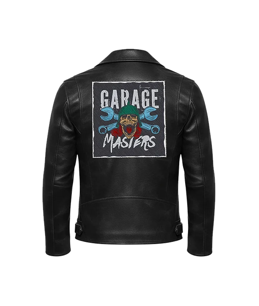 Garage Masters Mechanic Skull Leather Jacket