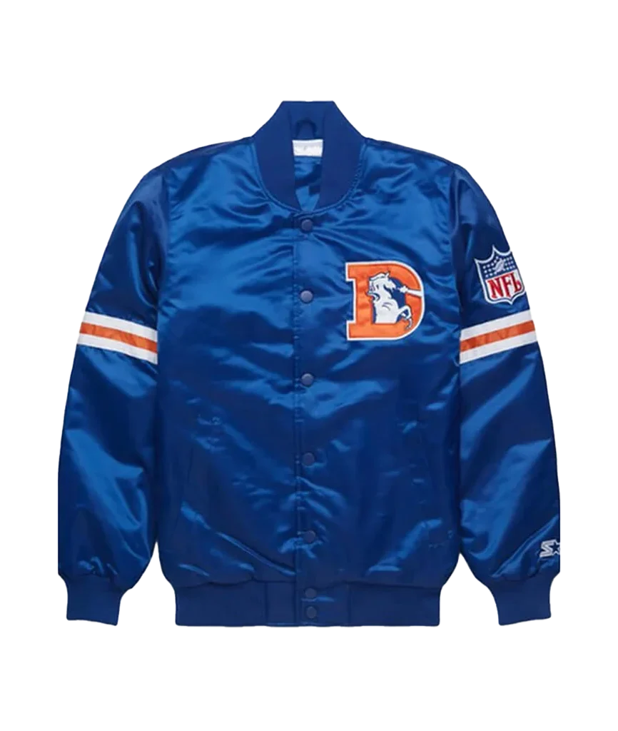 Denver Broncos HOMAGE x Starter Satin Bomber Jacket