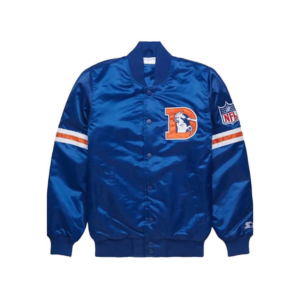 Denver Broncos HOMAGE x Starter Satin Bomber Jacket