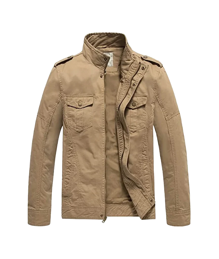 Men’s Lightweight Cotton Military Field Jacket