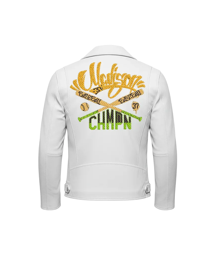 Madison CHMPN Baseball Varsity Leather Moto Jacket