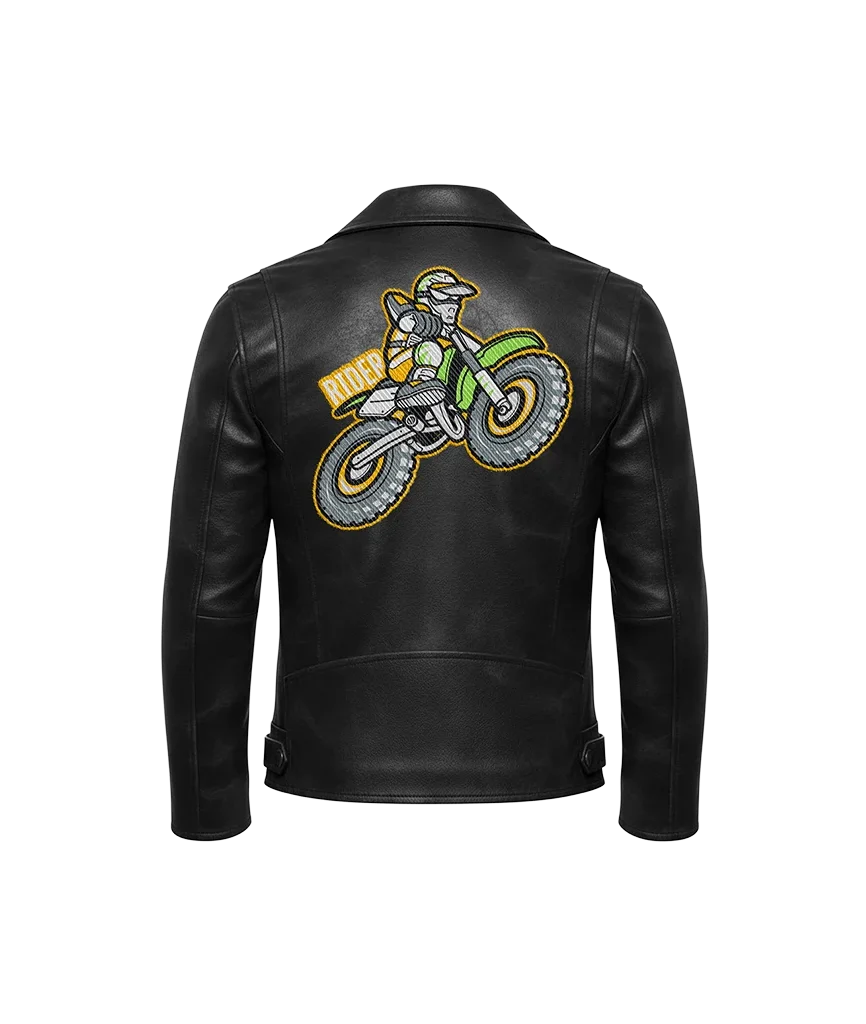 Motocross Rider Dirt Bike Leather Moto Jacket