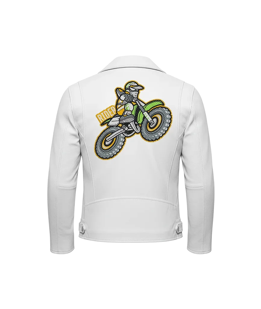 Motocross Rider Dirt Bike Leather Moto Jacket