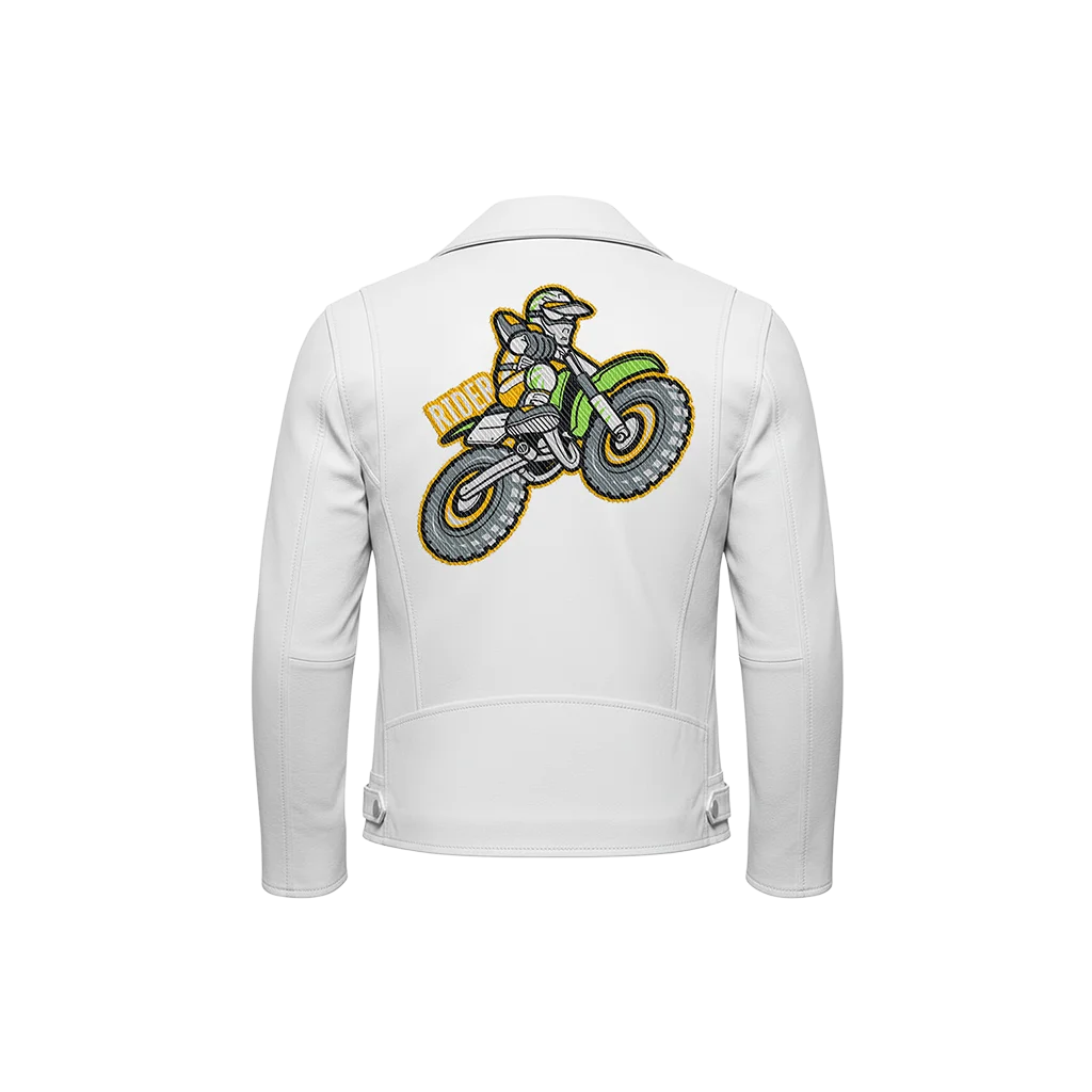 Motocross Rider Dirt Bike Leather Moto Jacket
