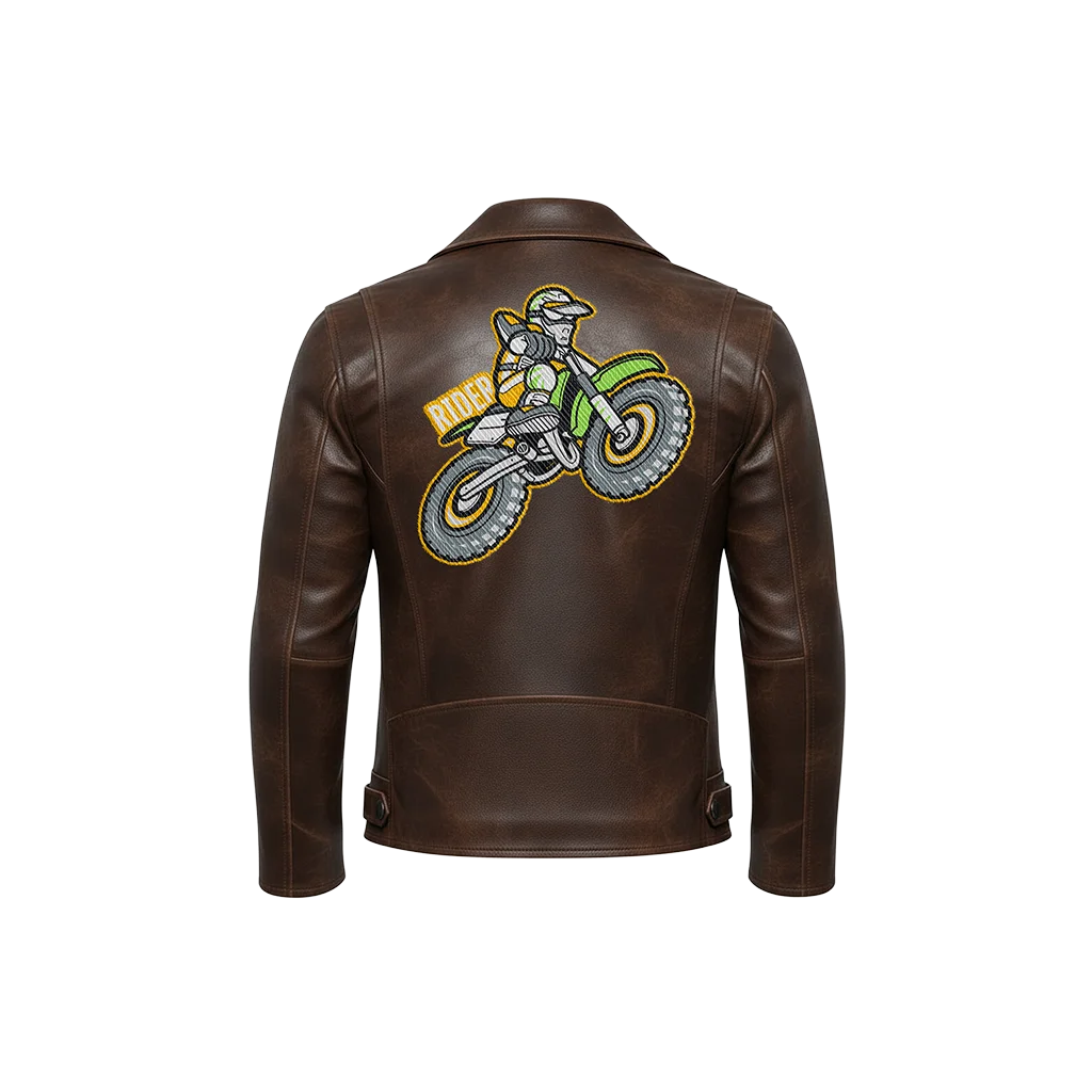 Motocross Rider Dirt Bike Leather Moto Jacket
