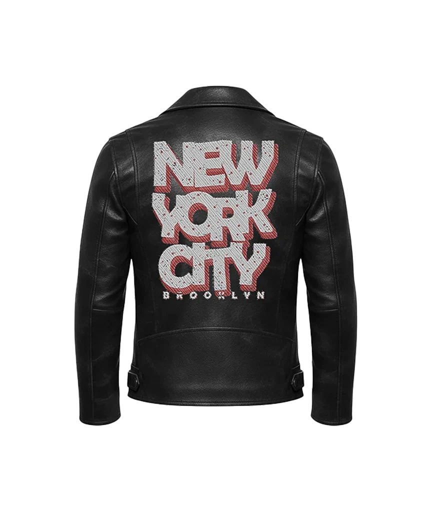 New York City Brooklyn Leather Moto Jacket