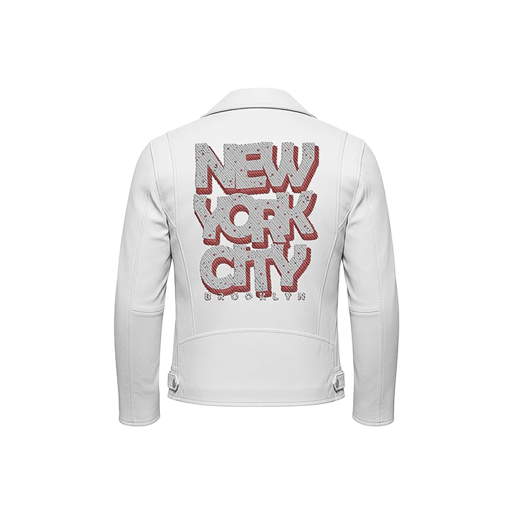 New York City Brooklyn Leather Moto Jacket