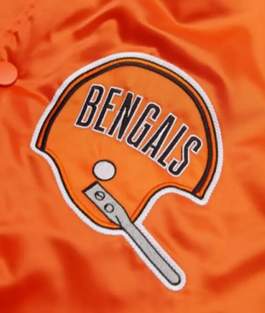 Cincinnati Bengals Orange Starter Satin Bomber Jacket