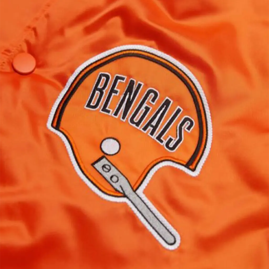 Cincinnati Bengals Orange Starter Satin Bomber Jacket