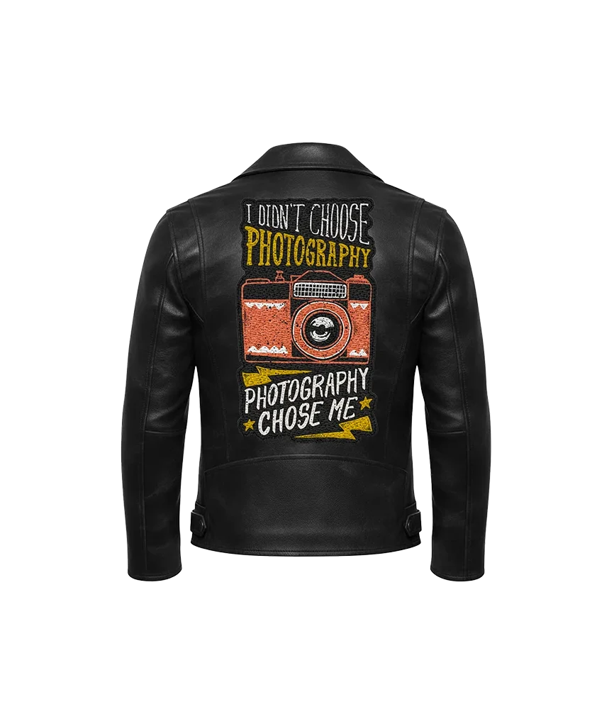 Photography Chose Me Vintage Camera Leather Jacket