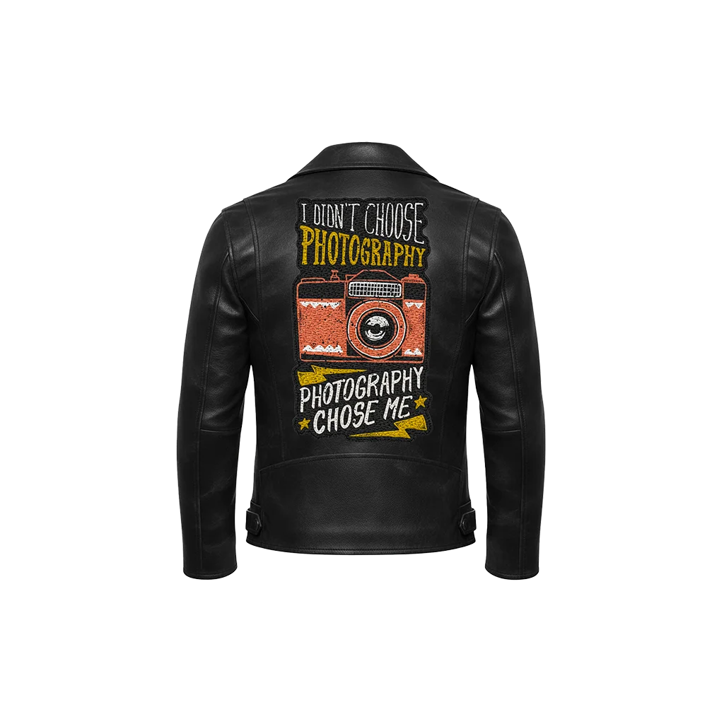 Photography Chose Me Vintage Camera Leather Jacket