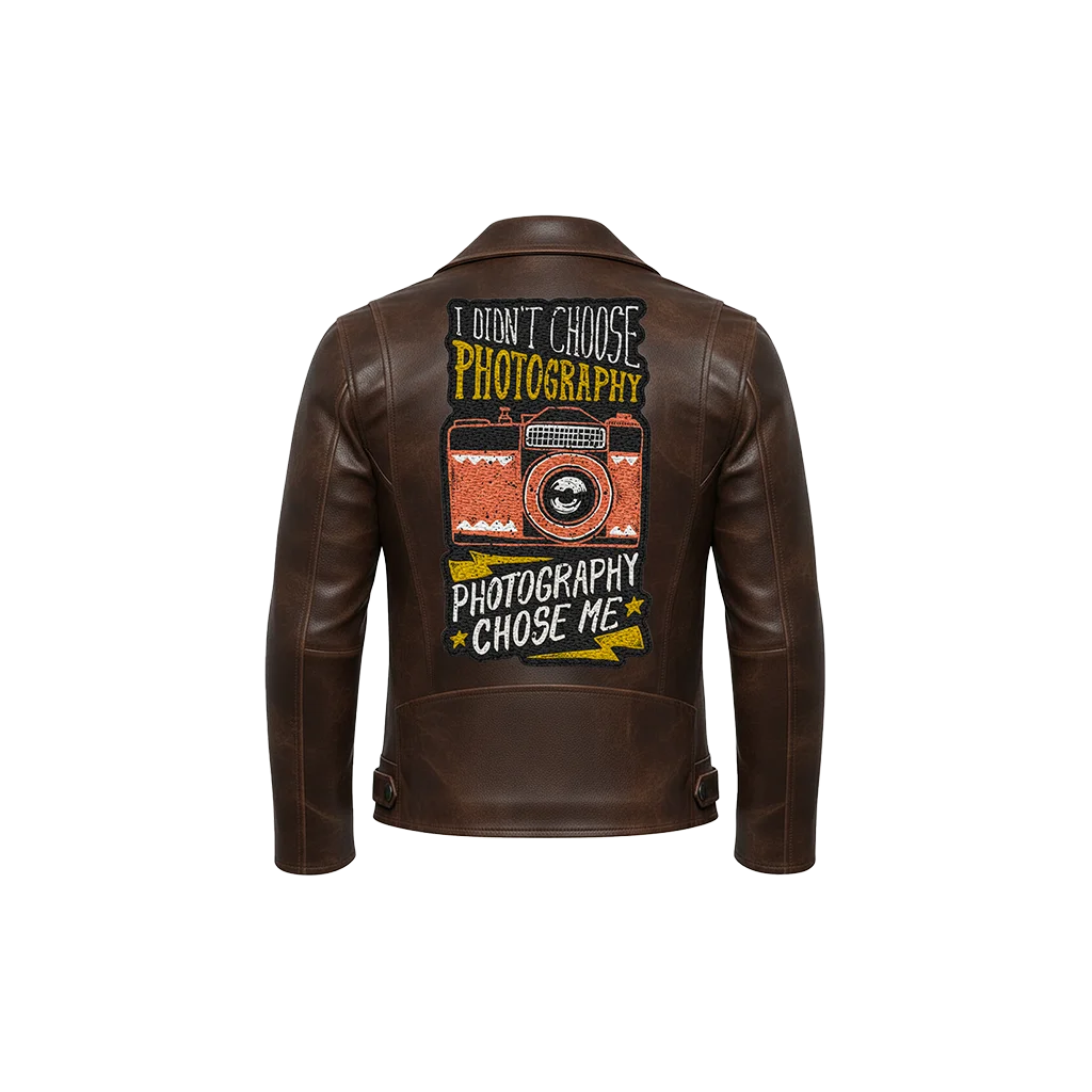 Photography Chose Me Vintage Camera Leather Jacket
