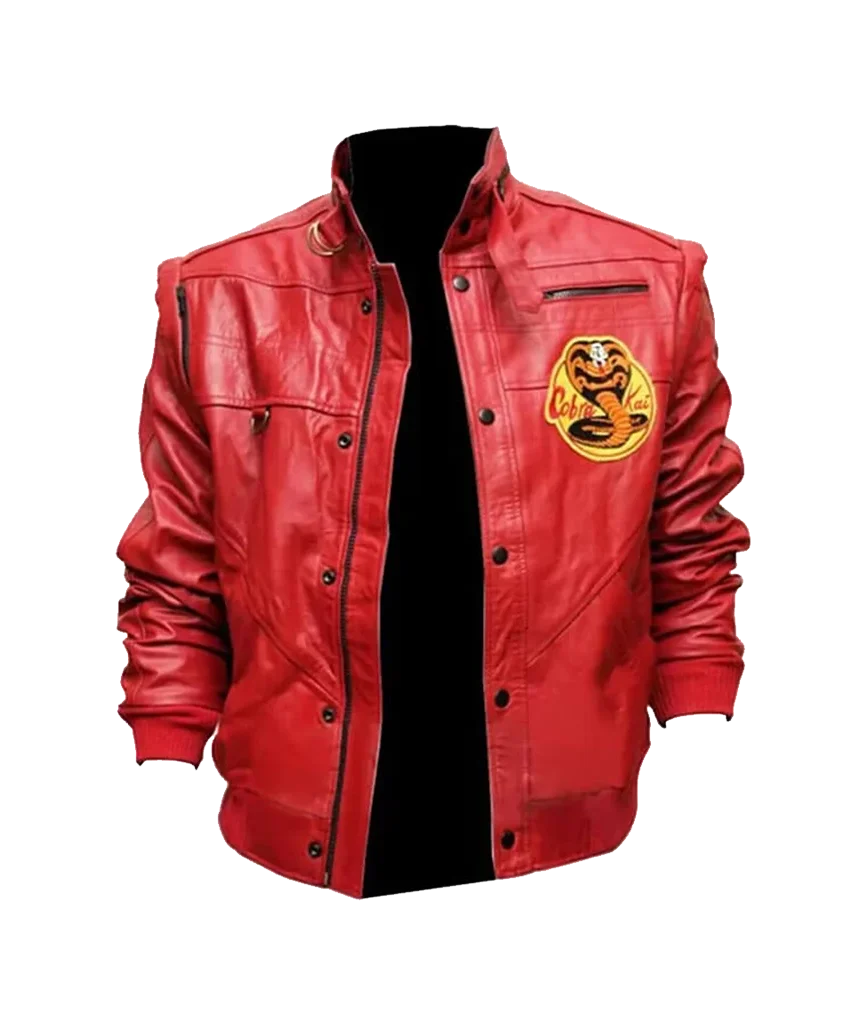 Men’s Red Cobra Kai Johnny Lawrence Leather Jacket
