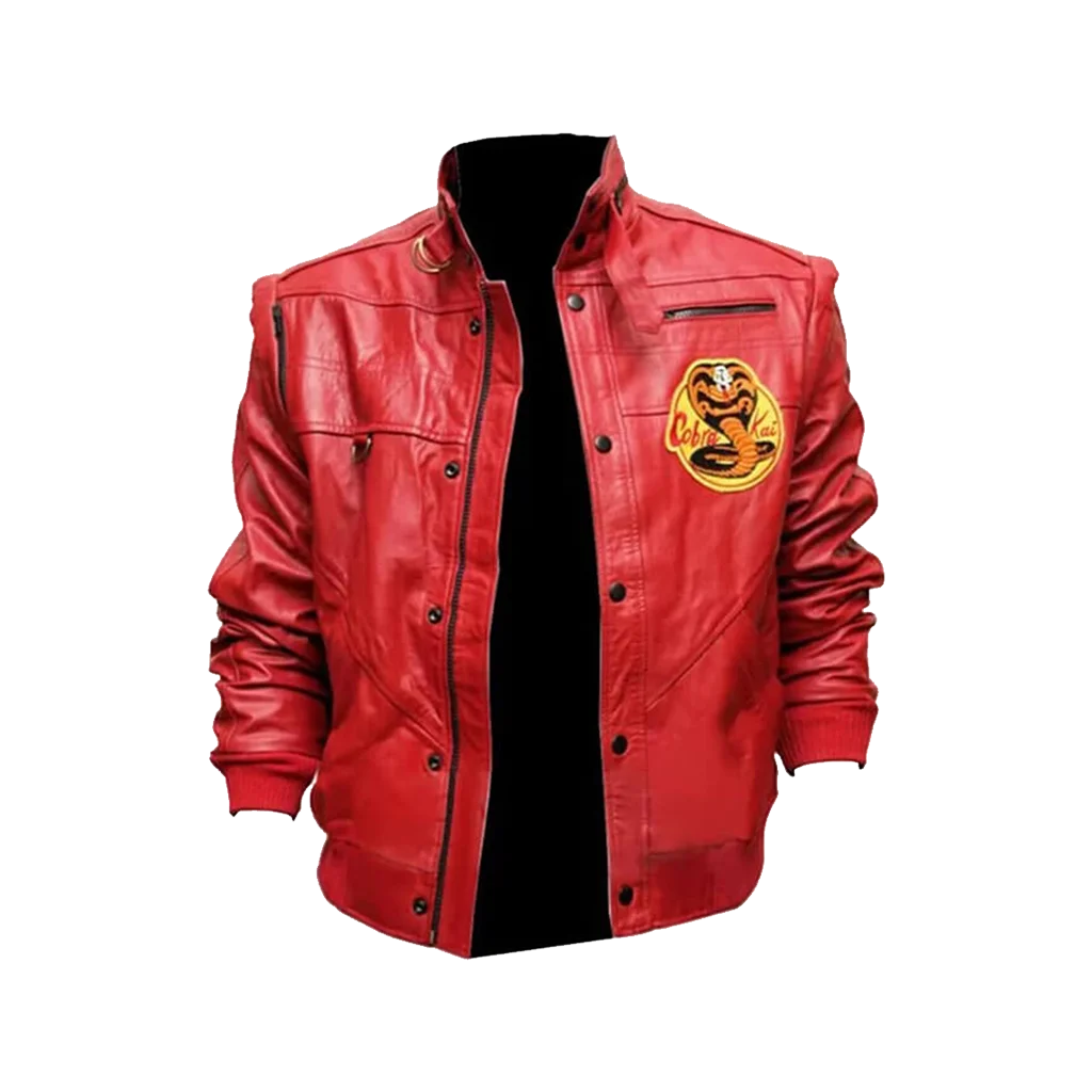 Men’s Red Cobra Kai Johnny Lawrence Leather Jacket