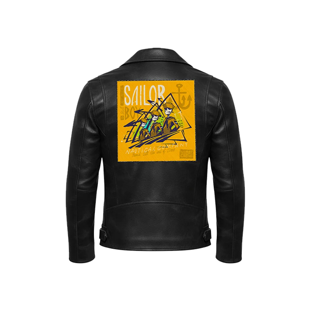 Sailor Boy Nautical Company Leather Moto Jacket