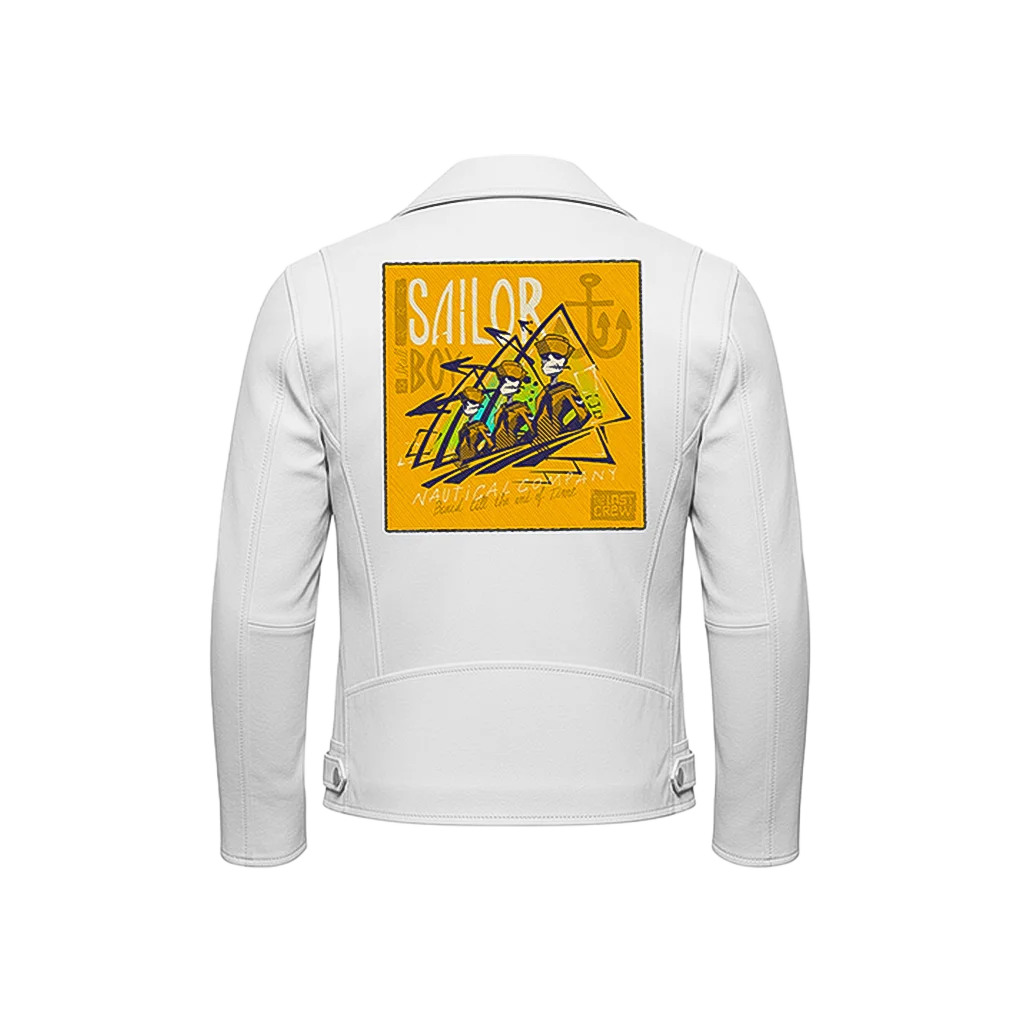 Sailor Boy Nautical Company Leather Moto Jacket