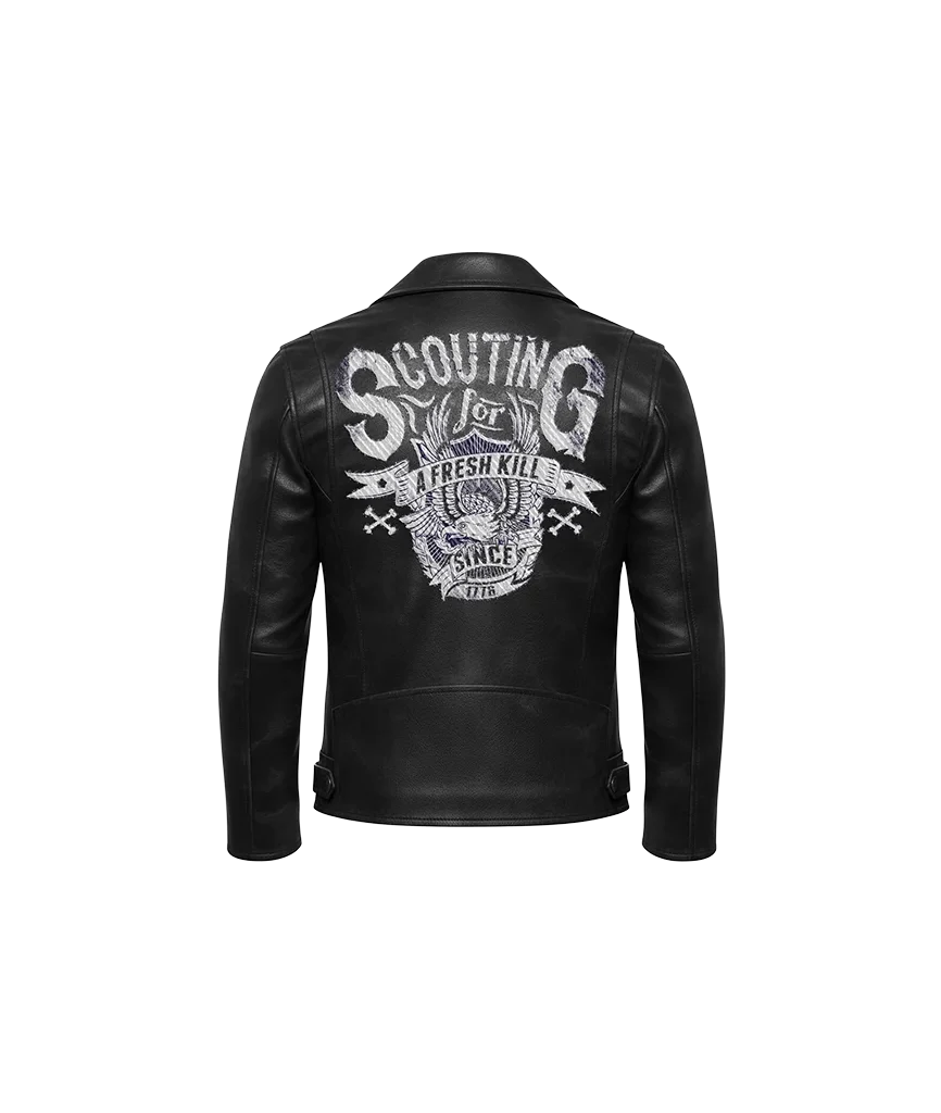 Scouting for a Fresh Kill Eagle Leather Jacket