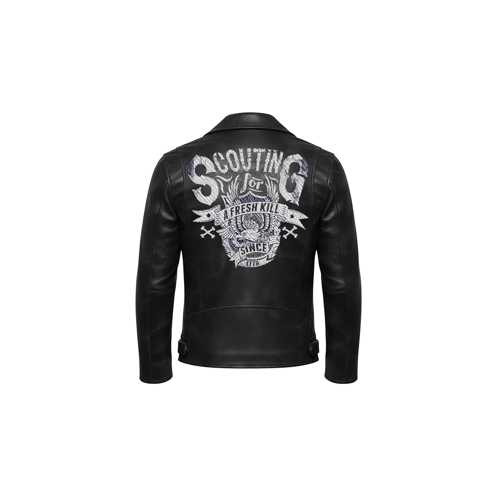 Scouting for a Fresh Kill Eagle Leather Jacket