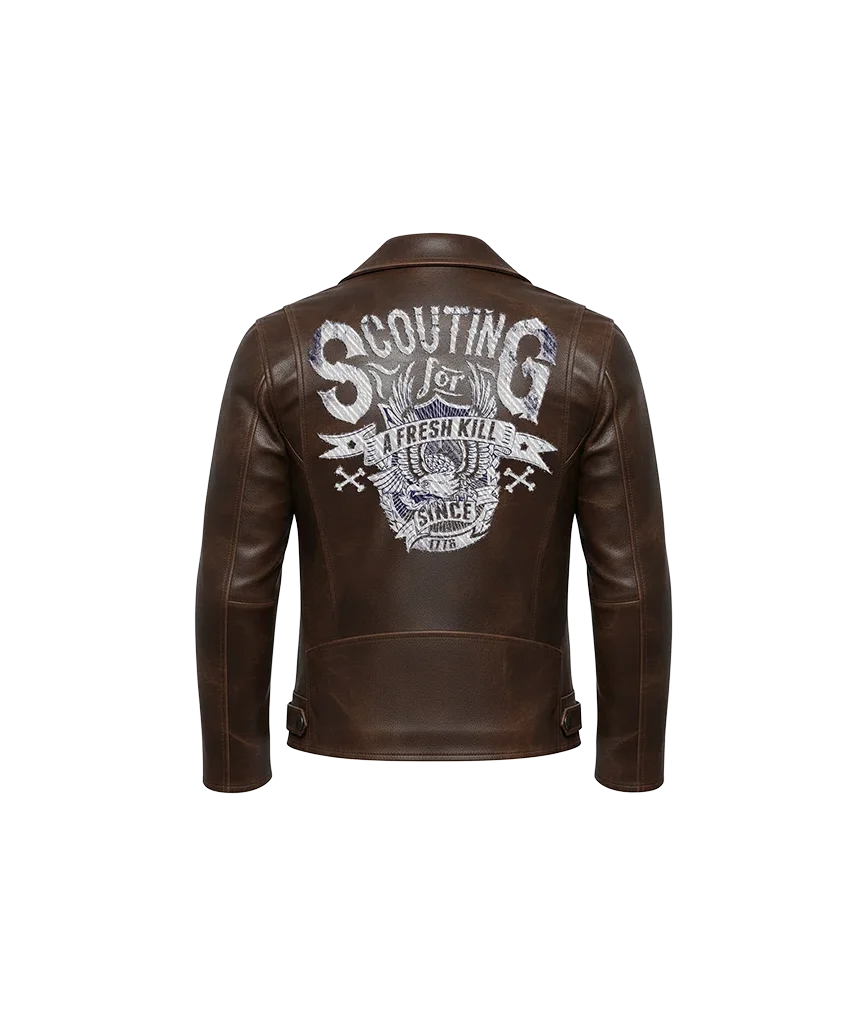 Scouting for a Fresh Kill Eagle Leather Jacket