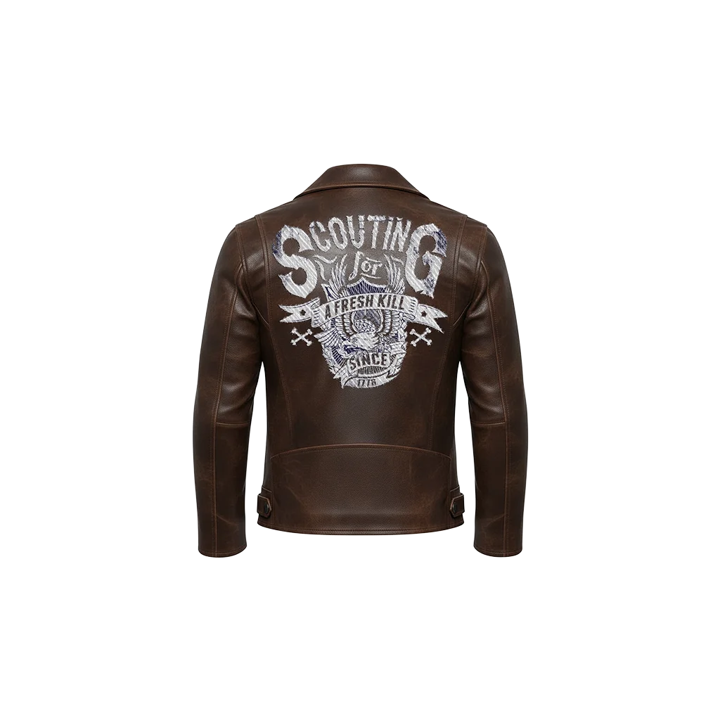 Scouting for a Fresh Kill Eagle Leather Jacket