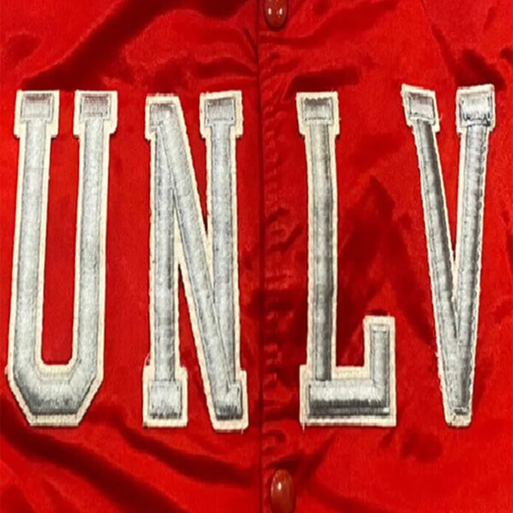 Starter UNLV Runnin’ Rebels Red Satin Bomber Jacket