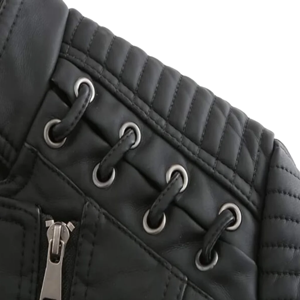 Women’s Black Asymmetrical Moto Jacket