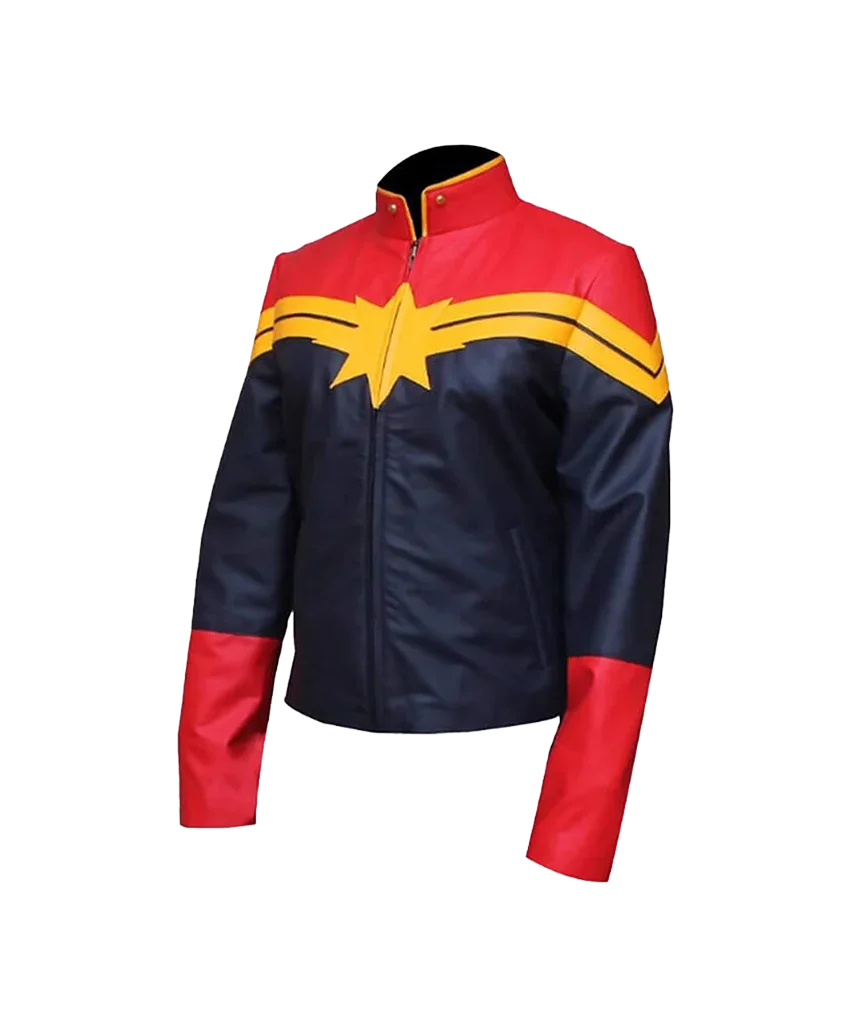 Women’s Captain Marvel Cosplay Leather Jacket