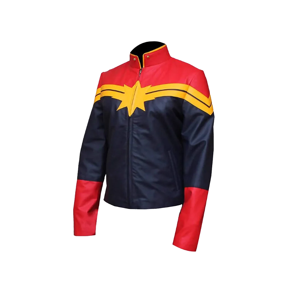 Women’s Captain Marvel Cosplay Leather Jacket