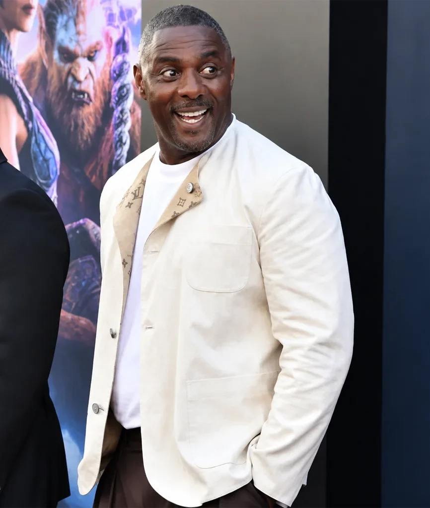 Masters of the Universe Premiere Idris Elba White Cotton Jacket
