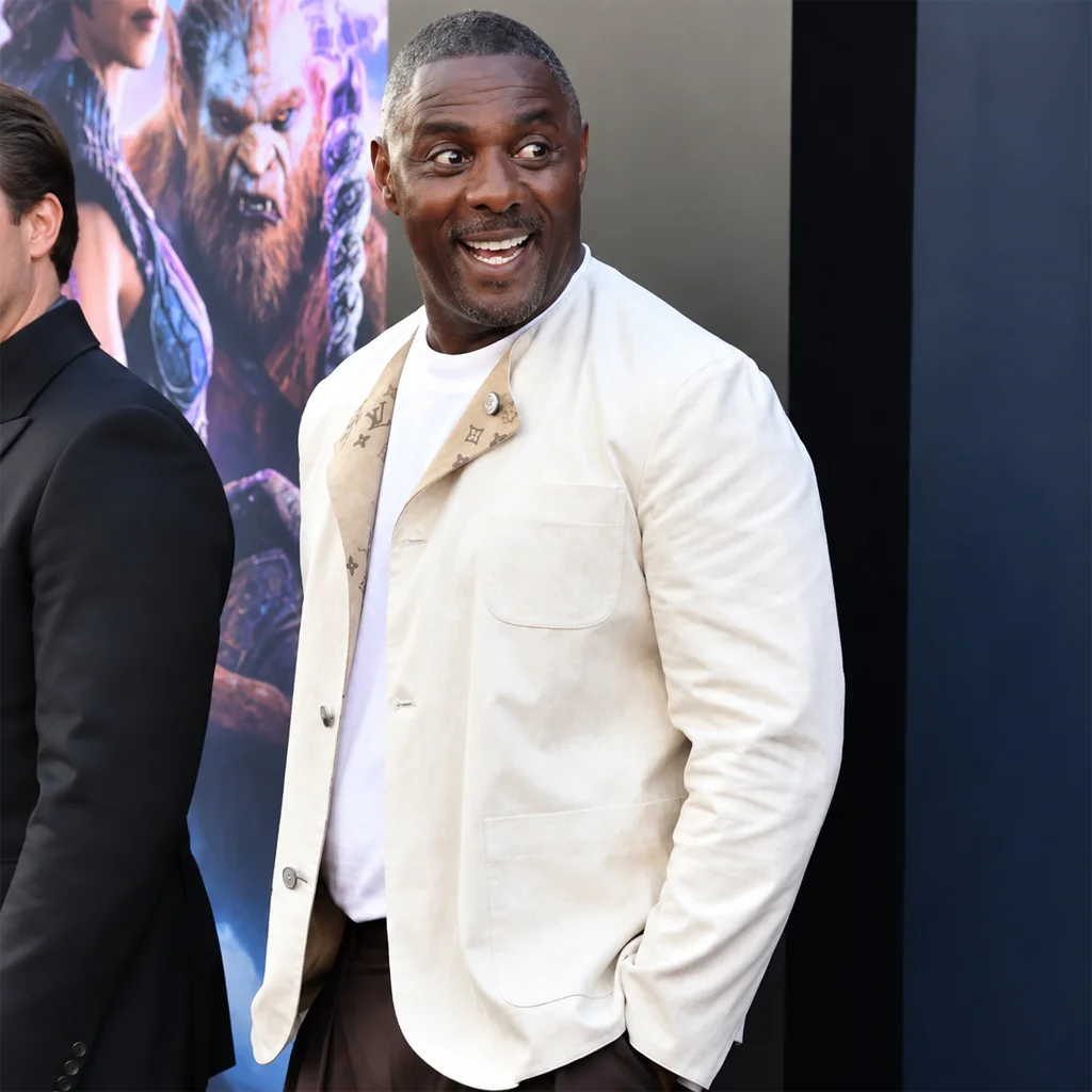 Masters of the Universe Premiere Idris Elba White Cotton Jacket