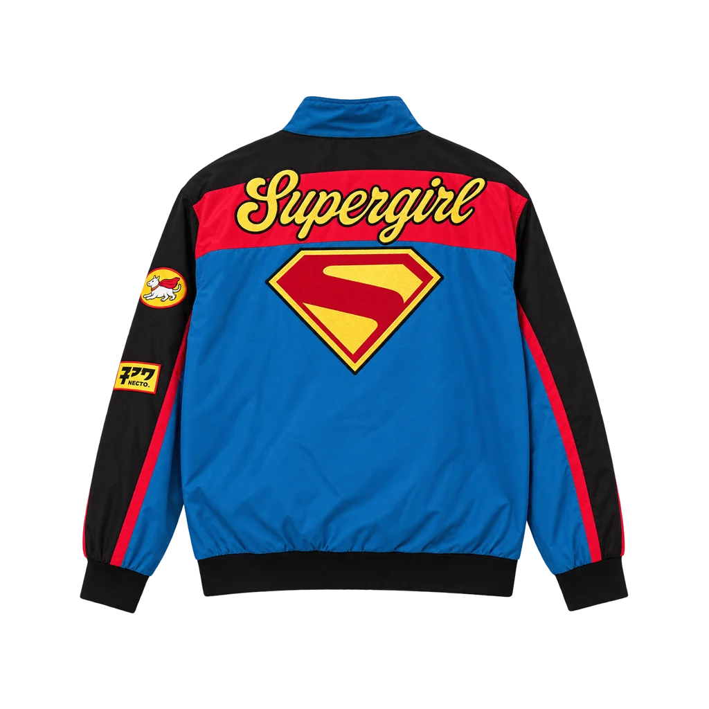 Kara Zor-El Supergirl Milly Alcock Cotton Racing Jacket