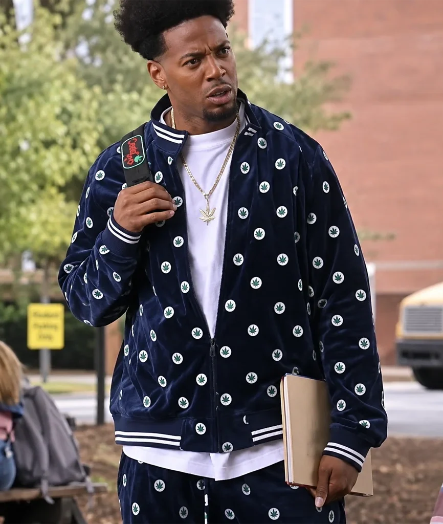 Shorty Scary Marlon Wayans Blue Velour Track Jacket