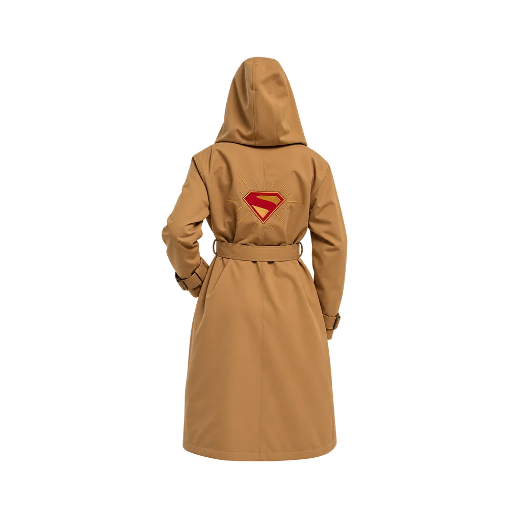 Kara Supergirl Brown Cotton Trench Coat