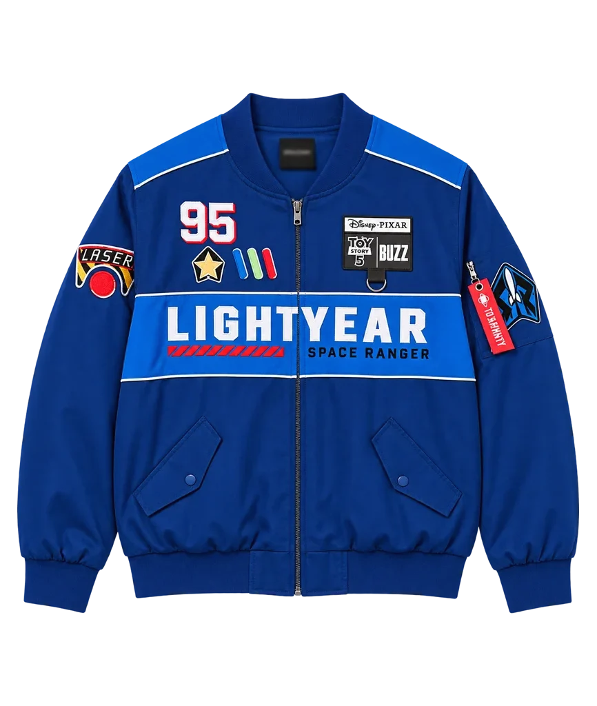 Buzz Lightyear Toy Story 5 Tim Allen Blue Flight Jacket