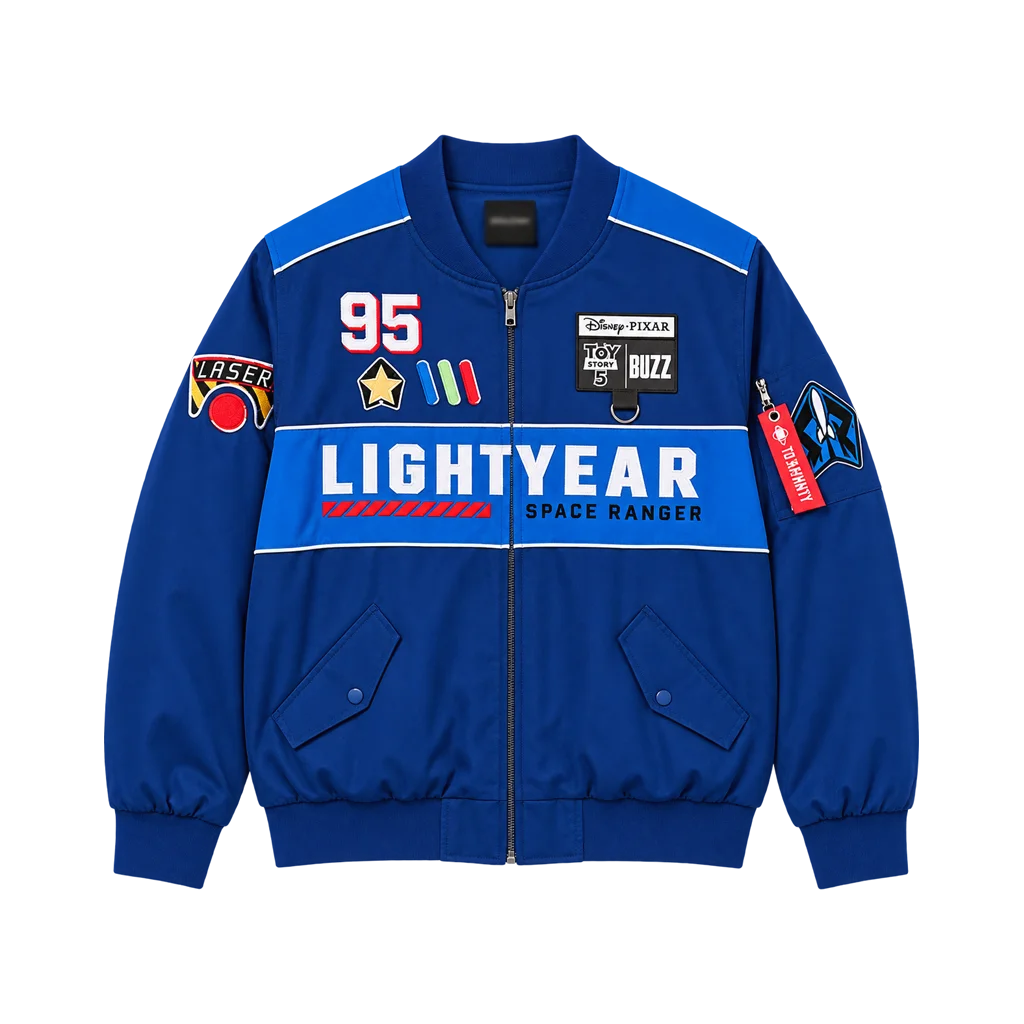 Buzz Lightyear Toy Story 5 Tim Allen Blue Flight Jacket